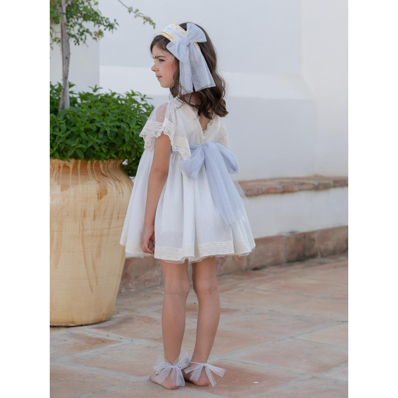 Vestido de Ceremonia y Arras niña MELISSA-EVA MARTINEZ ARTESANIA