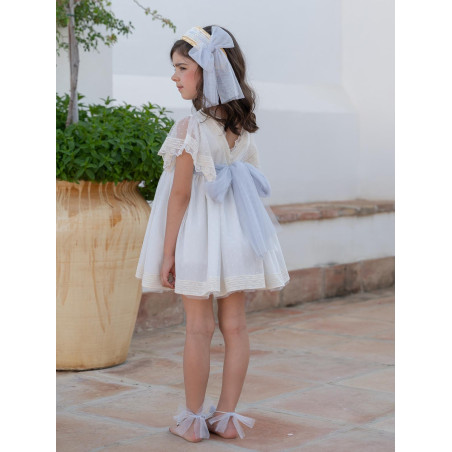 Vestido de Ceremonia y Arras niña MELISSA-EVA MARTINEZ ARTESANIA