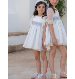 Vestido de Ceremonia y Arras niña MELISSA-EVA MARTINEZ ARTESANIA