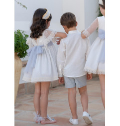Vestido de Ceremonia y Arras niña MELISSA-EVA MARTINEZ ARTESANIA