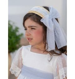 Vestido de Ceremonia y Arras niña MELISSA-EVA MARTINEZ ARTESANIA