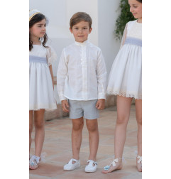 Conjunto niño ceremonia y arras MELISSA-EVA MARTINEZ ARTESANIA
