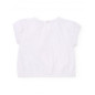 Camiseta de niña de punto y flor en relieve-Tuc Tuc