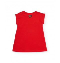 Vestido de niña de punto con detalles bordados-Tuc Tuc