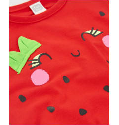 Vestido de niña de punto con detalles bordados-Tuc Tuc