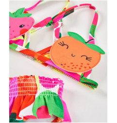 Bikini de niña de punto con frutas acolchadas-Tuc Tuc
