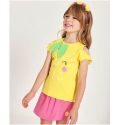 Conjunto de niña de punto y aberturas en hombros-Tuc Tuc