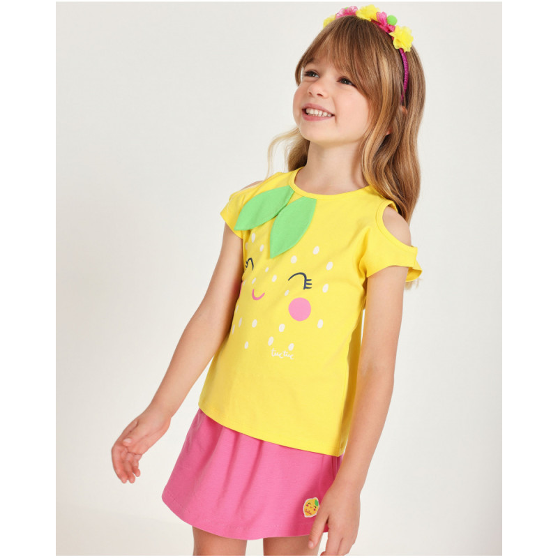 Conjunto de niña de punto y aberturas en hombros-Tuc Tuc