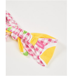Diadema de niña de punto y estampado vichy-Tuc Tuc