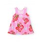Vestido de niña de punto y estampado de flores grandes-Tuc Tuc