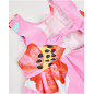 Vestido de niña de punto y estampado de flores grandes-Tuc Tuc