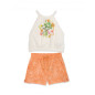 Conjunto de niña de punto con estampado tropical-Tuc Tuc