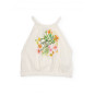 Conjunto de niña de punto con estampado tropical-Tuc Tuc