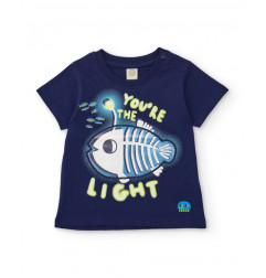 Conjunto de niño de punto con diseño pez luminoso-Tuc Tuc