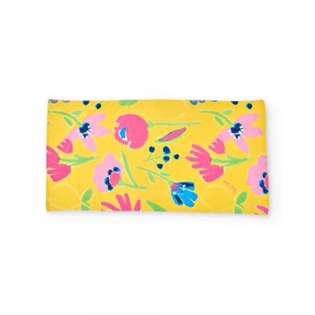 Toalla de niña de punto y estampado floral-Tuc Tuc