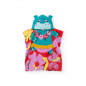 Toalla poncho de niña de punto con capucha-Tuc Tuc