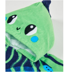 Toalla poncho de niño de punto con detalles bordados-Tuc Tuc
