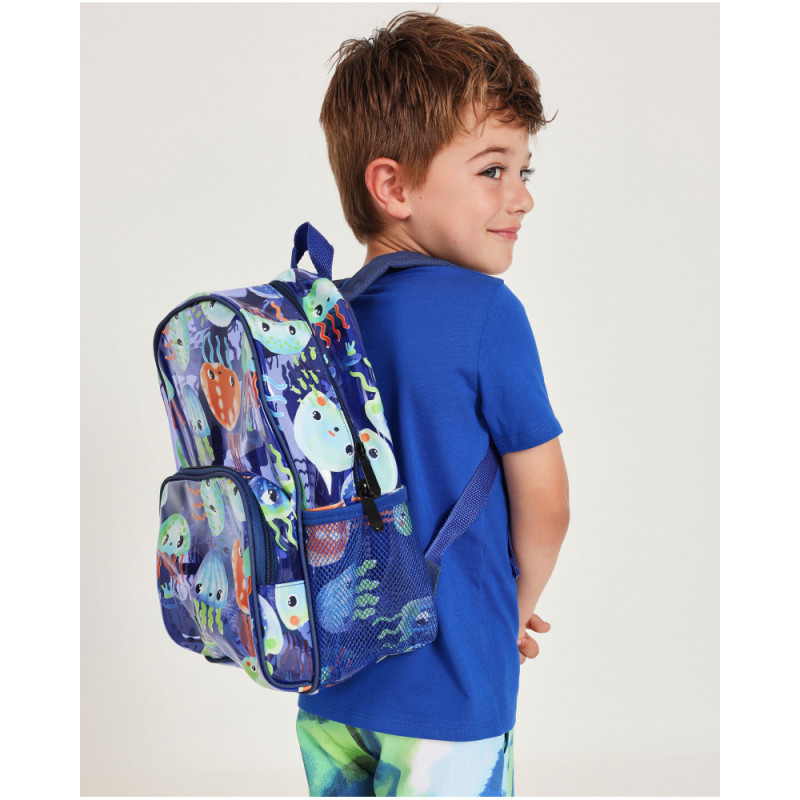 Mochila de niño de plana y cierre con cremallera-Tuc Tuc