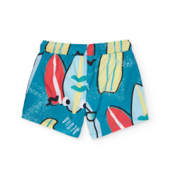 Bañador de niño de plana y estampado tablas de surf-Tuc Tuc
