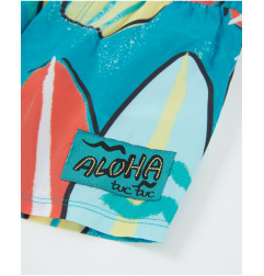 Bañador de niño de plana y estampado tablas de surf-Tuc Tuc