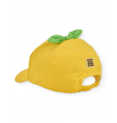 Gorra de niña de plana con hojas decorativas-Tuc Tuc