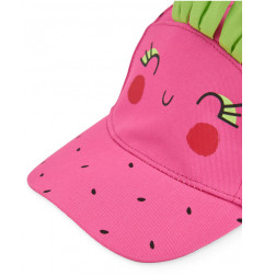 Gorra de niña de plana con hojitas en relieve-Tuc Tuc
