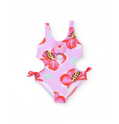 Bañador de niña de punto y apliques en relieve-Tuc Tuc