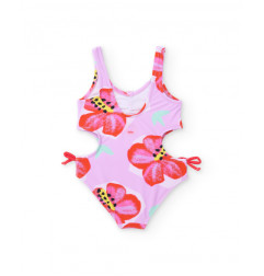 Bañador de niña de punto y apliques en relieve-Tuc Tuc