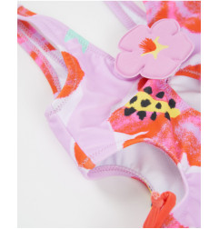 Bañador de niña de punto y apliques en relieve-Tuc Tuc