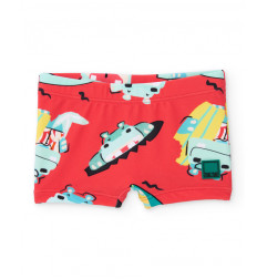 Bañador de niño de punto y estampado veraniego-Tuc Tuc
