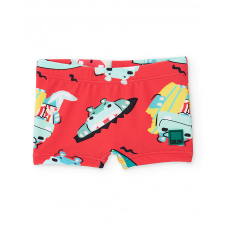 Bañador de niño de punto y estampado veraniego-Tuc Tuc