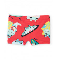 Bañador de niño de punto y estampado veraniego-Tuc Tuc