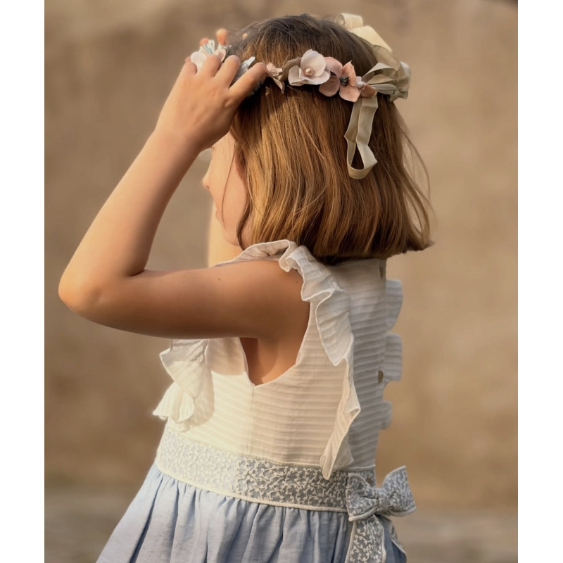 Vestido Ceremonia Azul-Cosiendo Sueños