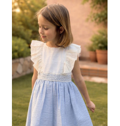 Vestido Ceremonia Azul-Cosiendo Sueños