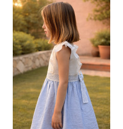 Vestido Ceremonia Azul-Cosiendo Sueños