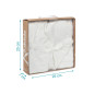 Mantita para bebés blanca con estrellas en relieve-Kiokids