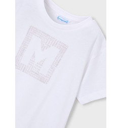 Camiseta básica letra niño-Mayoral
