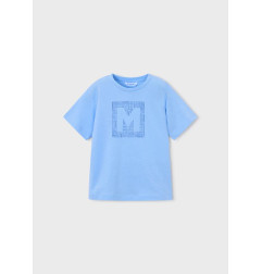 Camiseta básica letra niño-Mayoral