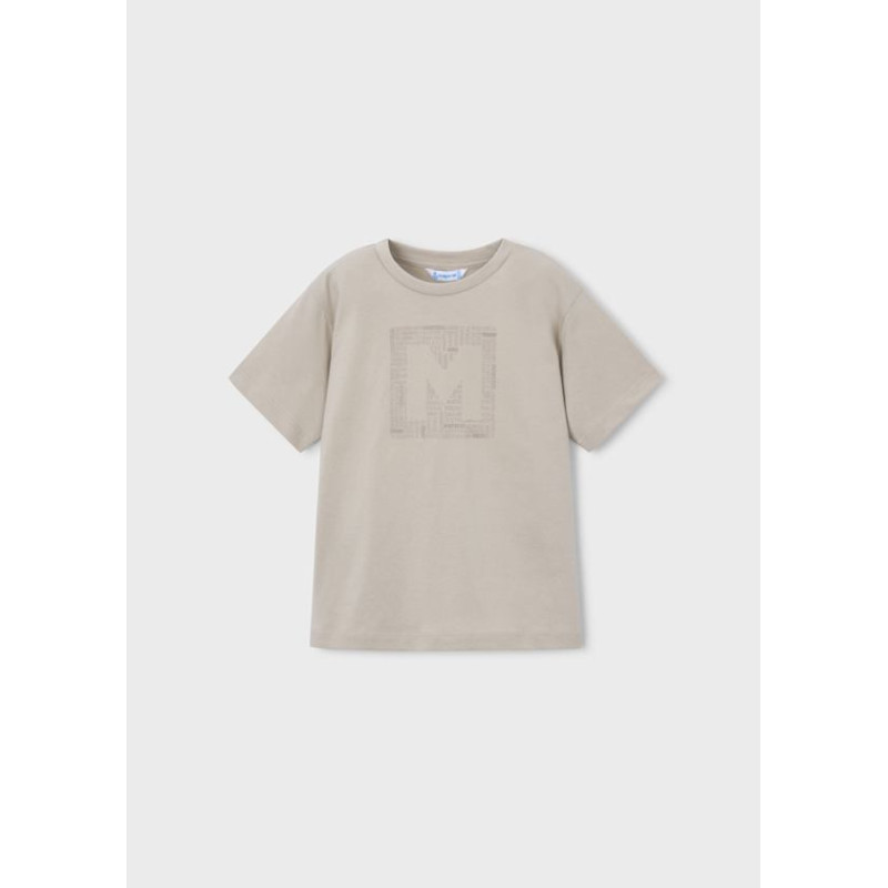 Camiseta básica letra niño-Mayoral