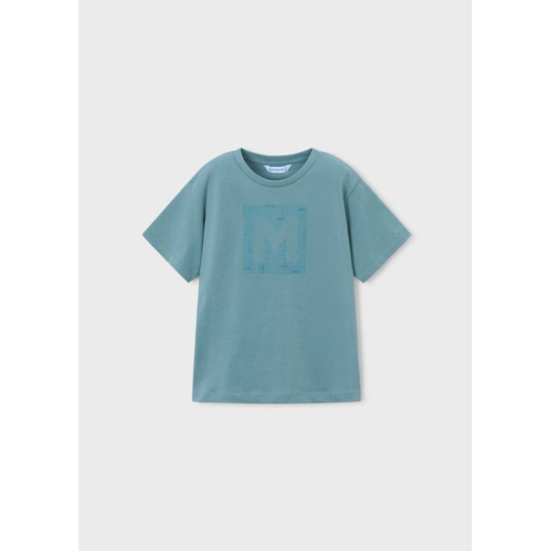 Camiseta básica letra niño-Mayoral