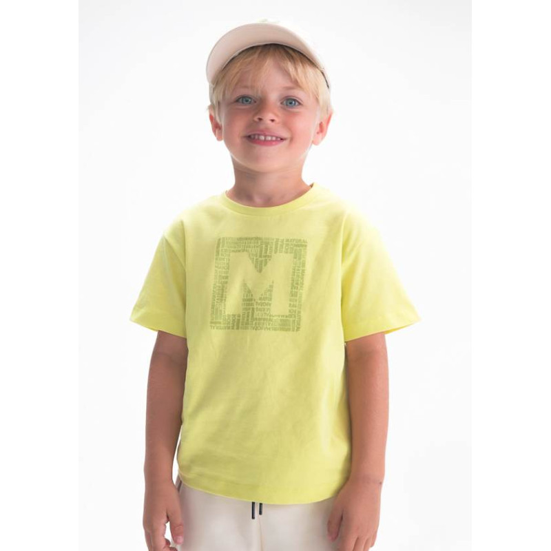 Camiseta básica letra niño-Mayoral