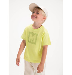 Camiseta básica letra niño-Mayoral