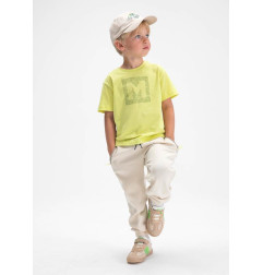 Camiseta básica letra niño-Mayoral
