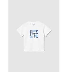 Camiseta básica letras bebé-Mayoral