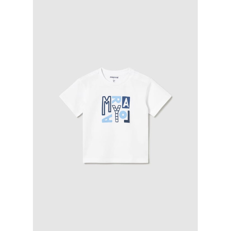Camiseta básica letras bebé-Mayoral
