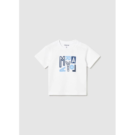 Camiseta básica letras bebé-Mayoral