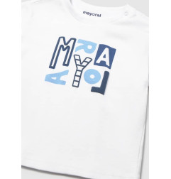 Camiseta básica letras bebé-Mayoral