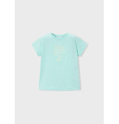 Camiseta básica flor niña-Mayoral