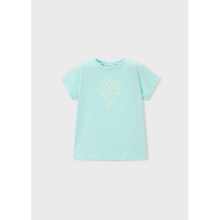 Camiseta básica flor niña-Mayoral