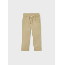 Pantalón chino relaxed con lino niño-Mayoral